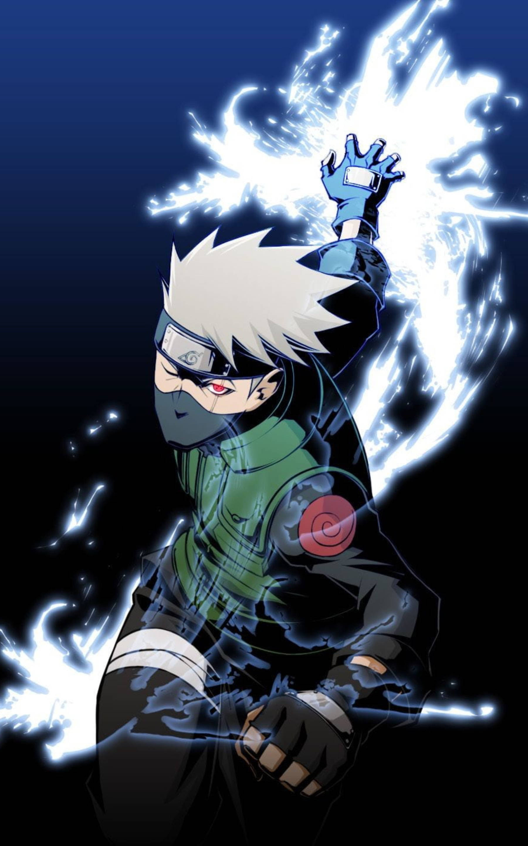 Kakashi Hatake, white hair, mask, 2K Phone Wallpaper
