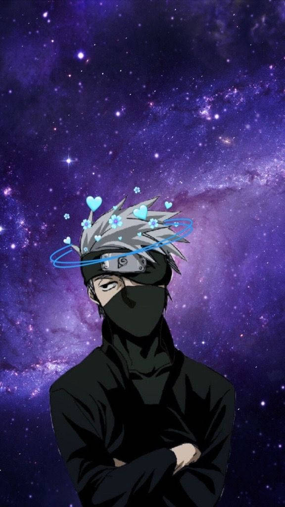 Kakashi Hatake, silver hair, black mask, SD Phone Wallpaper