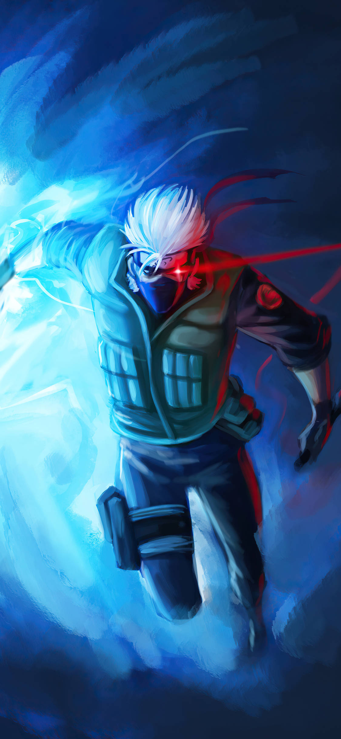 Kakashi Hatake, white-haired, tactical gear, Full HD Phone Wallpaper