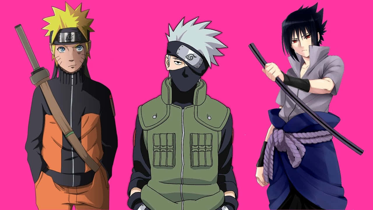Kakashi, Naruto, Sasuke, HD Desktop Wallpaper