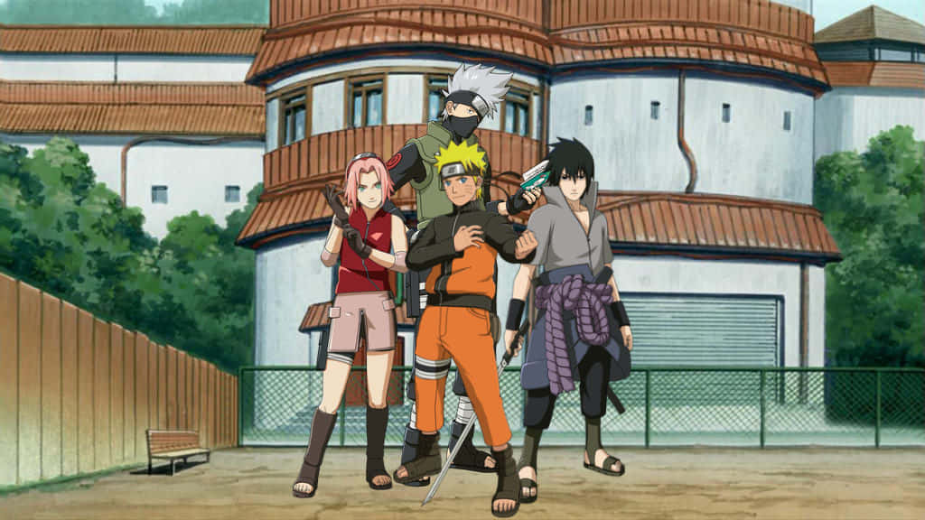 Kakashi, Naruto, Sasuke, SD Desktop Wallpaper