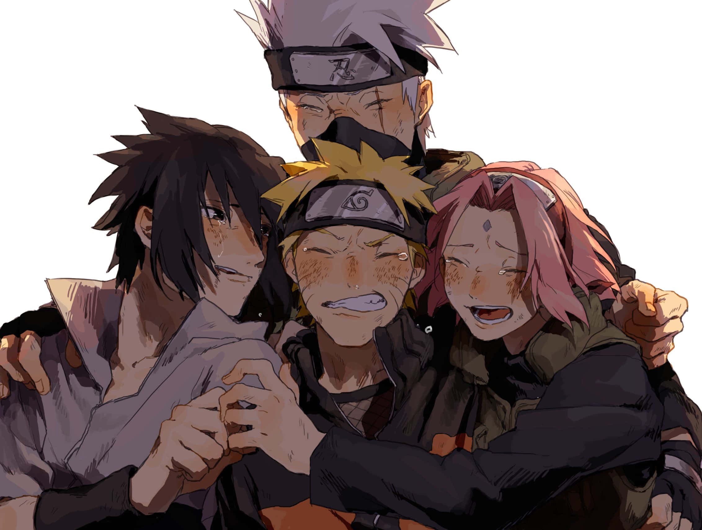Kakashi, Naruto, Sasuke, Full HD Desktop Wallpaper