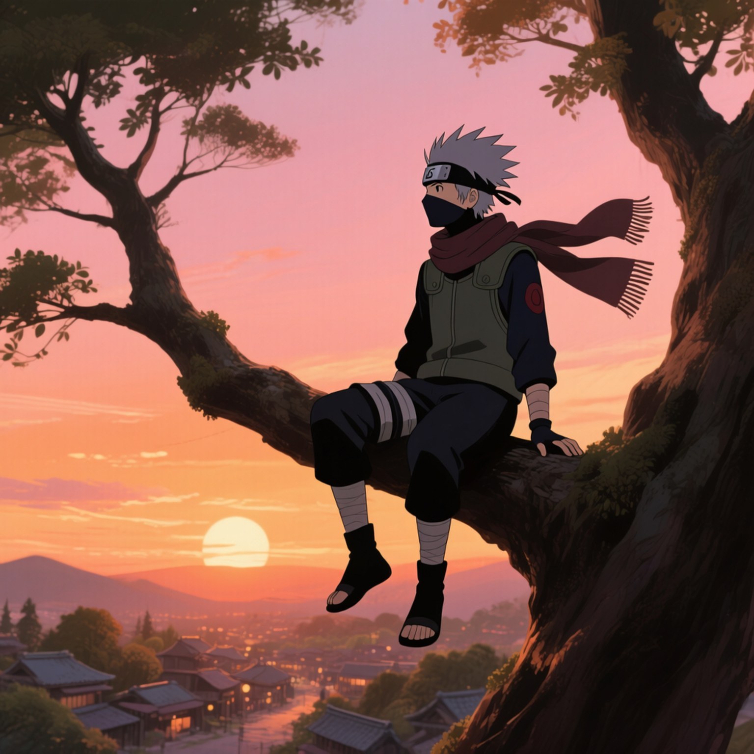 Kakashi, spiky white hair, masked ninja, HD Desktop Wallpaper