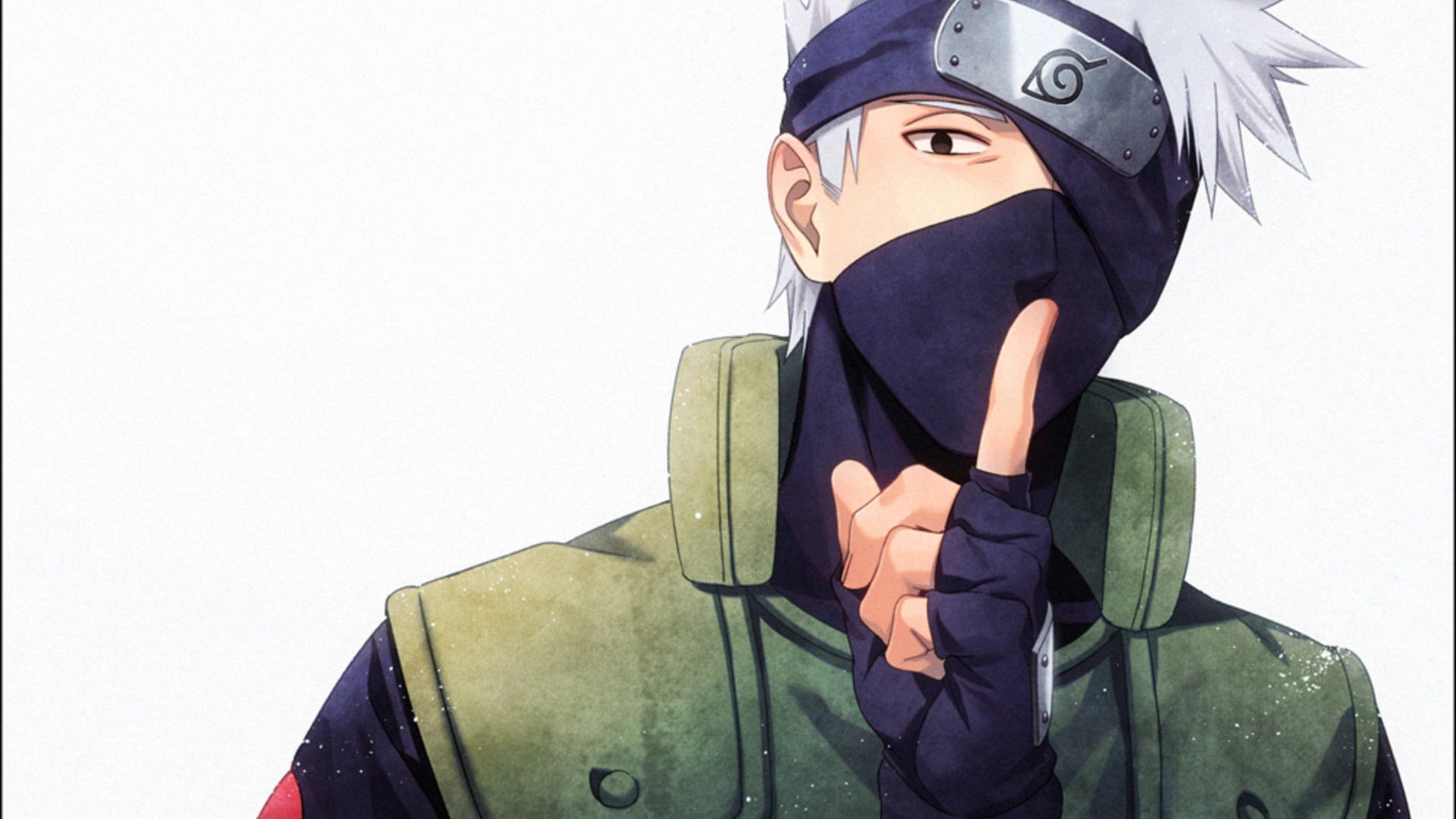Kakashi, 4K, white spiky hair, 4K Desktop Wallpaper