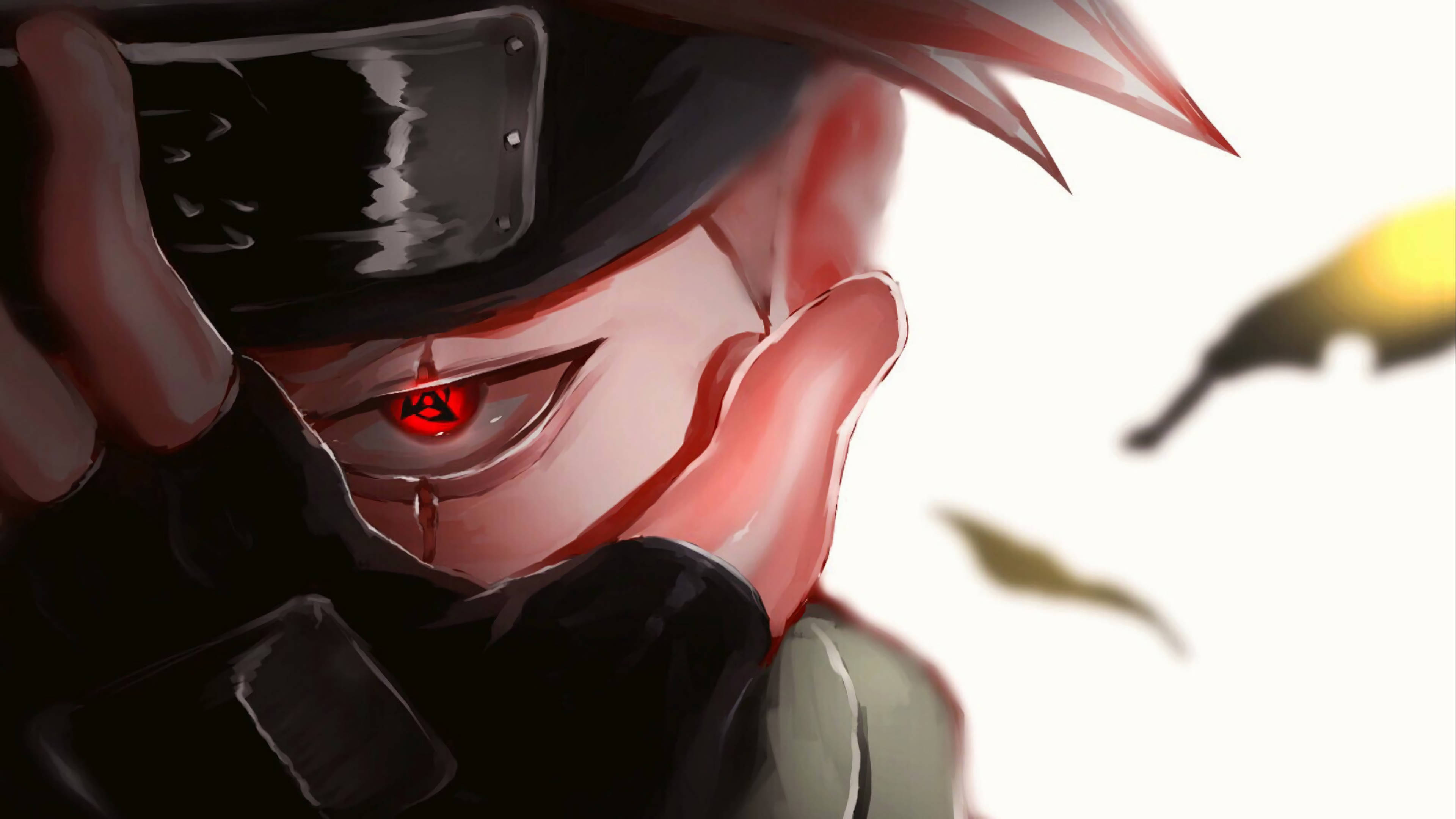 Kakashi, 4K, red eye, 4K Desktop Wallpaper