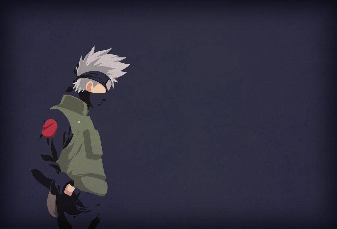 Kakashi, spiky white hair, black mask, SD Desktop Wallpaper