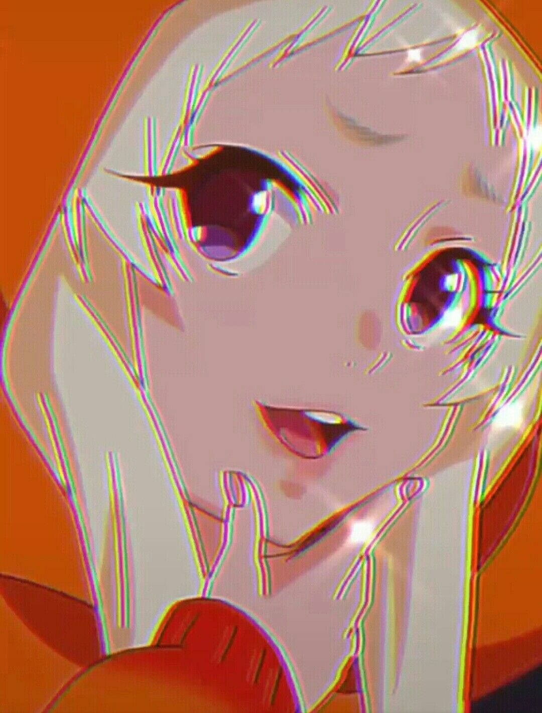 Kakegurui Runa, white hair, wide purple eyes, HD Phone Wallpaper