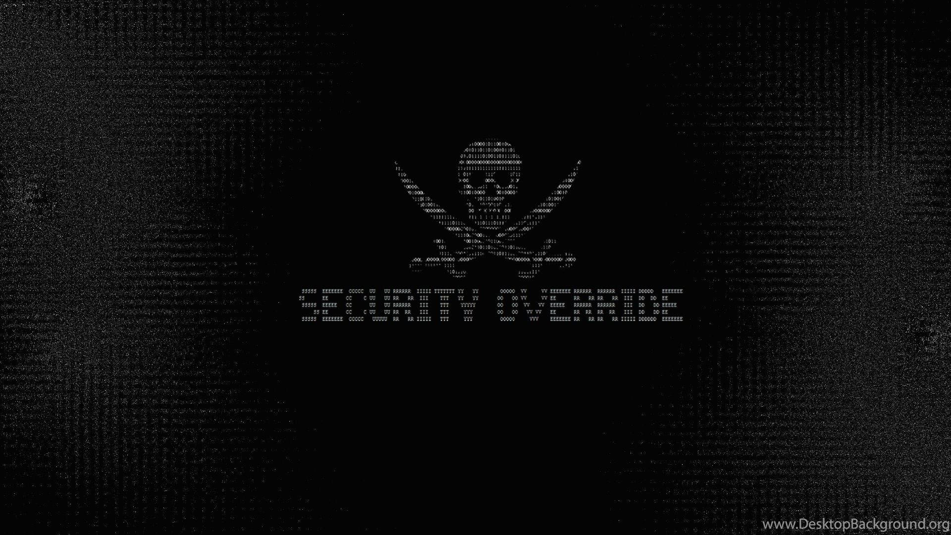 Kali Linux, pirate skull and crossbones, white text, Full HD Desktop Wallpaper