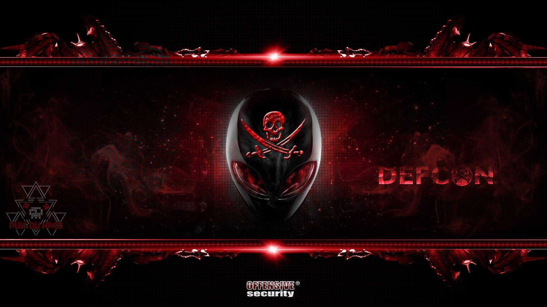 Kali Linux, offensive security, glowing red eyes, Full HD Desktop Wallpaper