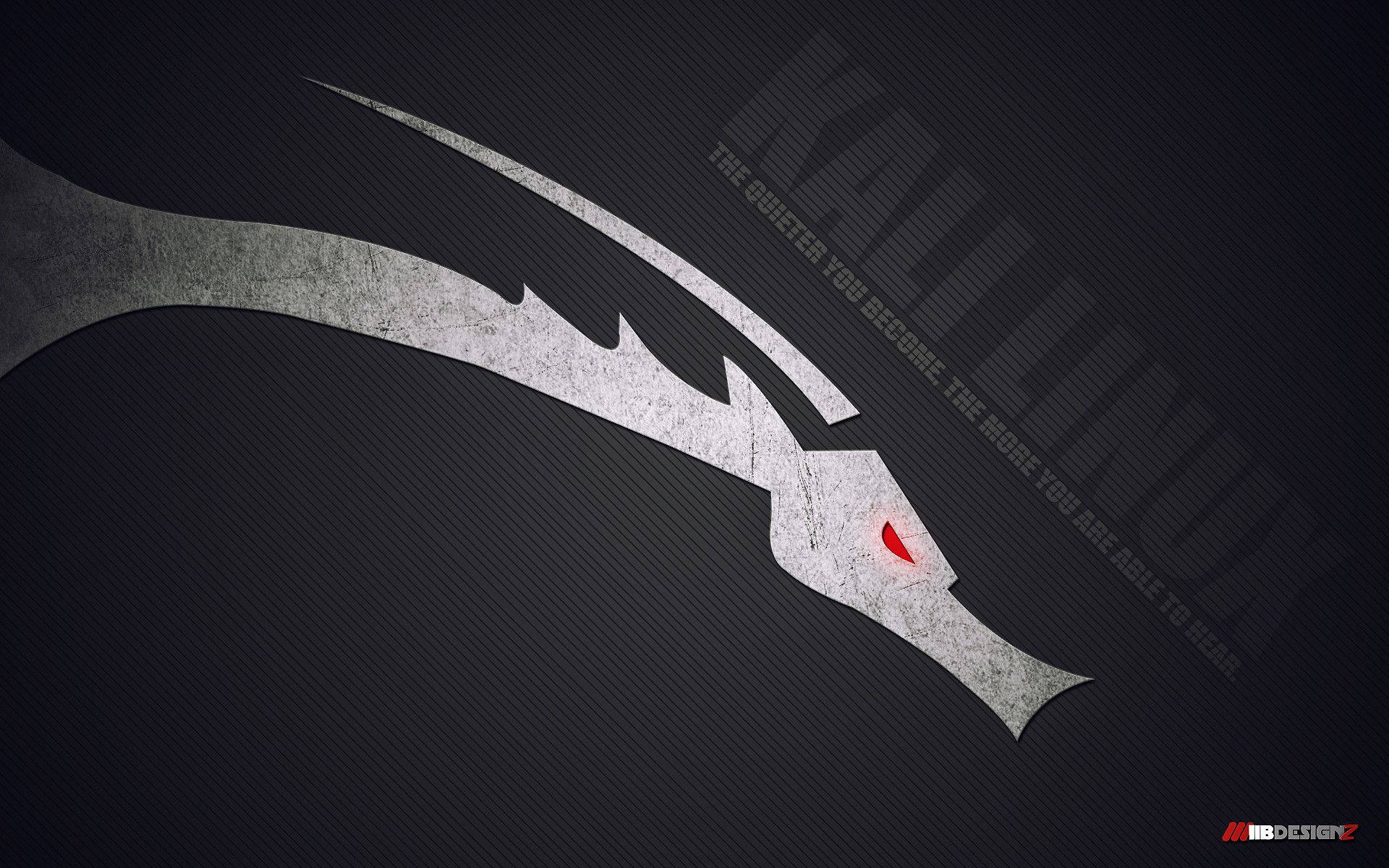 Kali Linux, graphic dragon, sleek silver dragon head, Full HD Desktop Wallpaper