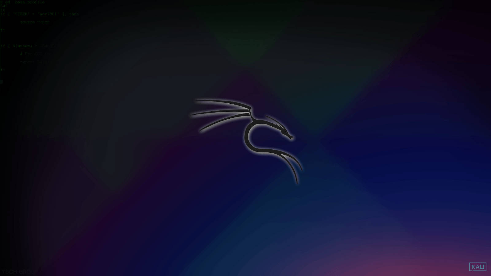 Kali Linux, dark, 3D, HD Desktop Wallpaper