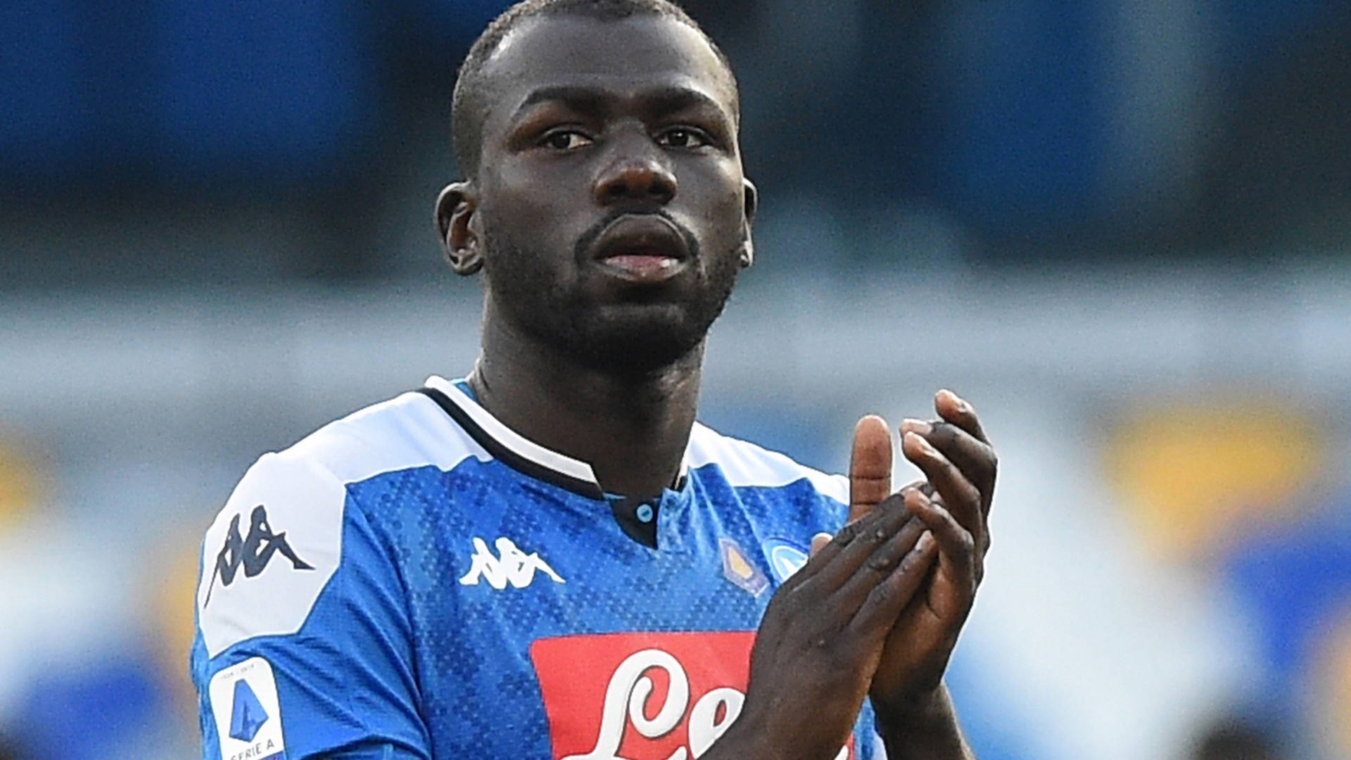 Kalidou Koulibaly, blue and white jersey, daytime match, Full HD Desktop Wallpaper