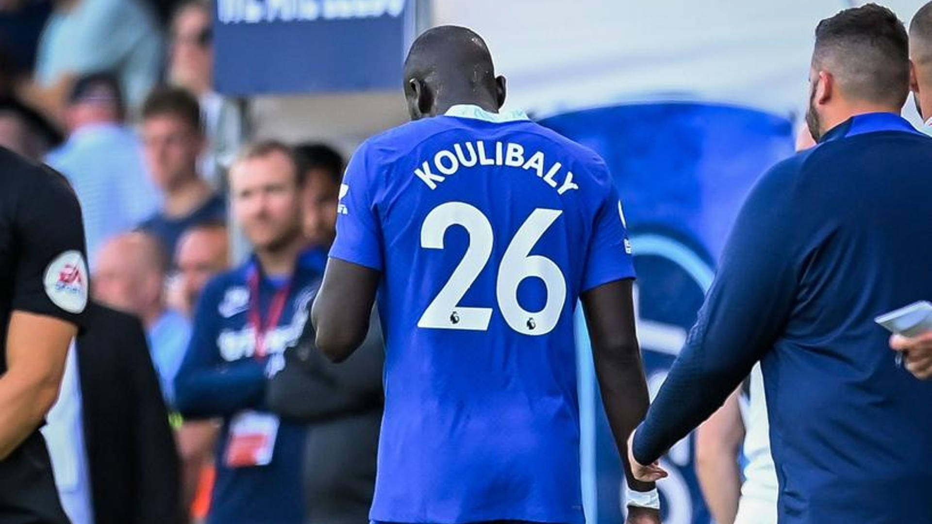 Kalidou Koulibaly, blue jersey, number 26, Full HD Desktop Wallpaper