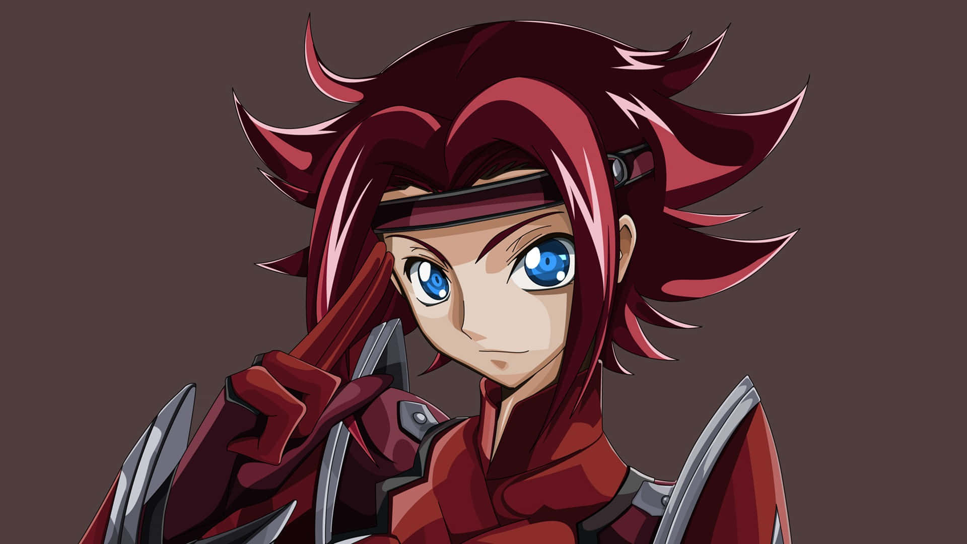 Kallen Stadtfeld, spiky red hair, blue eyes, Full HD Desktop Wallpaper