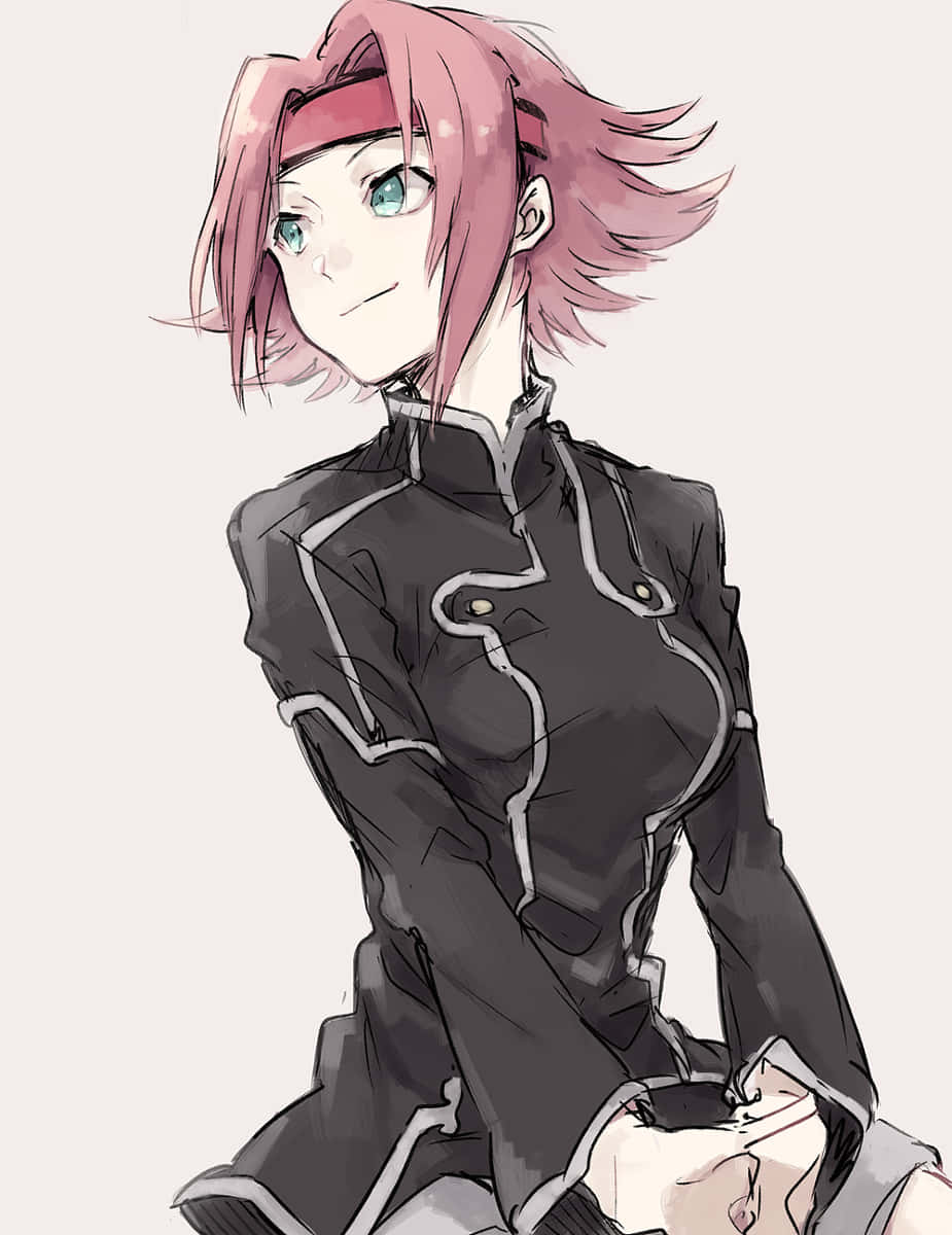 Kallen Stadtfeld, pink-haired, green eyes, SD Phone Wallpaper