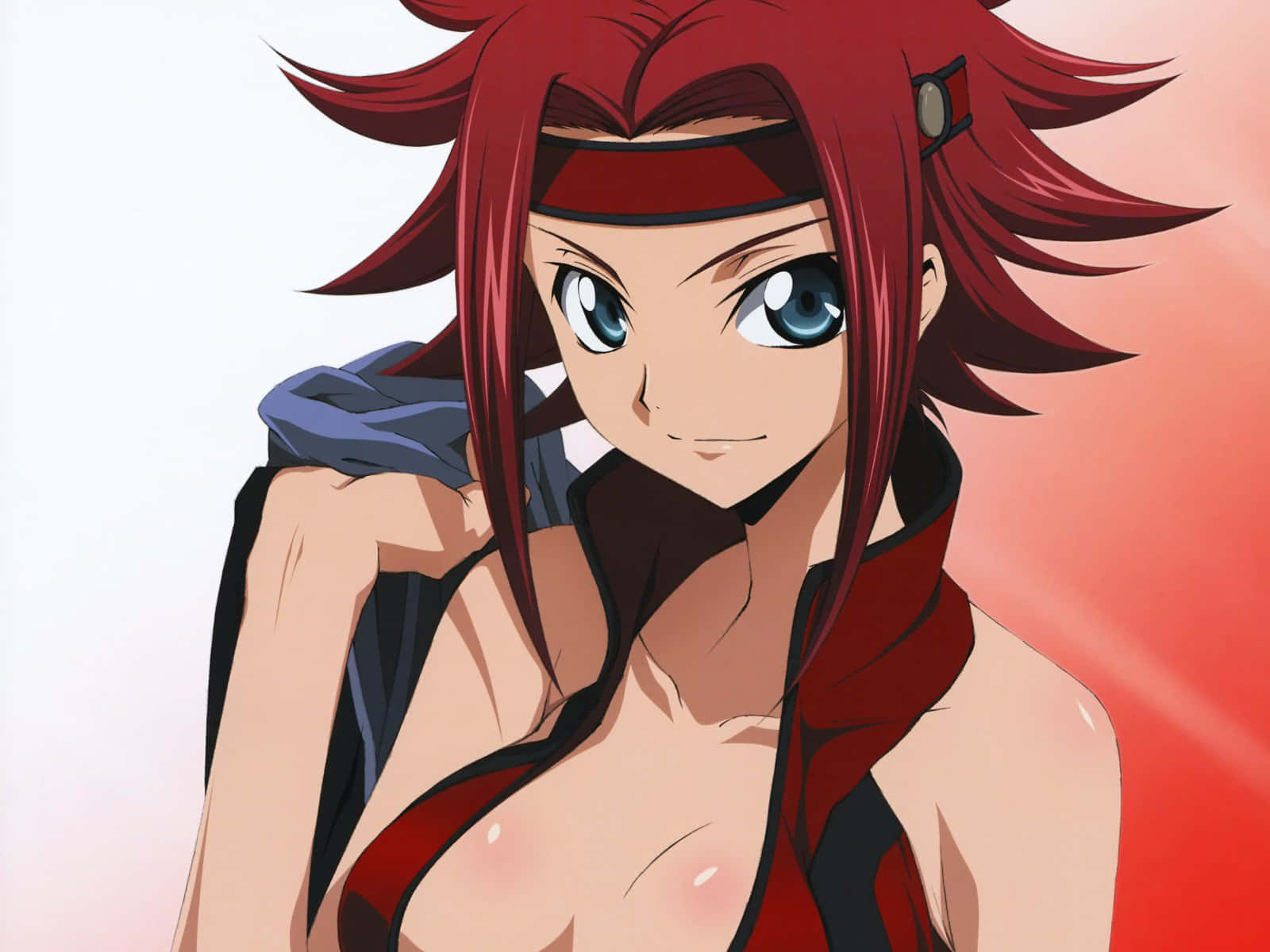 Kallen Stadtfeld, spiky red hair, blue eyes, HD Desktop Wallpaper
