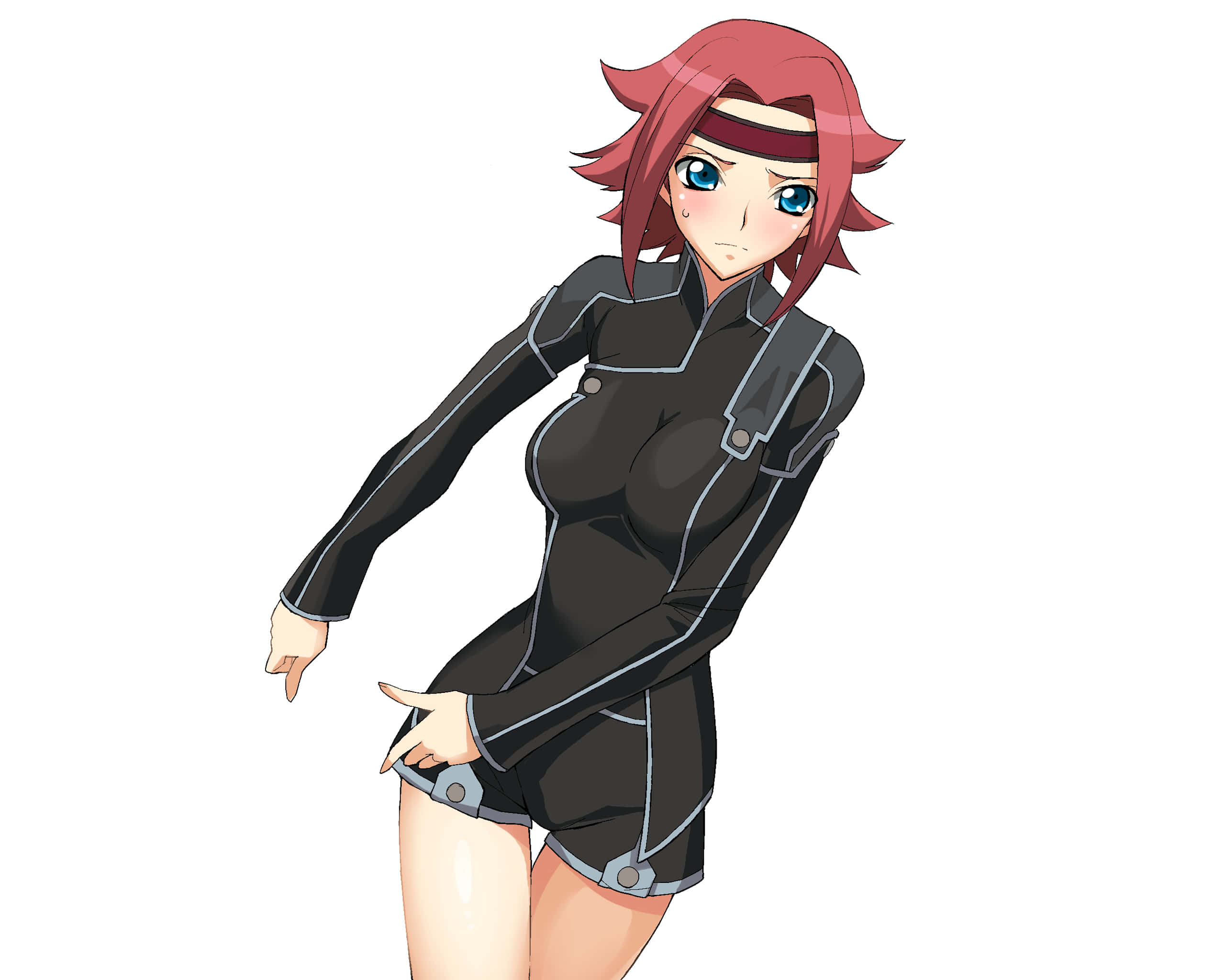 Kallen Stadtfeld, red hair, blue eyes, 2K Desktop Wallpaper