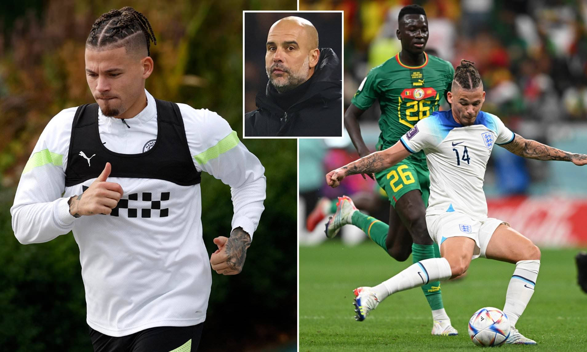 Kalvin Phillips, white jersey, green jersey, HD Desktop Wallpaper