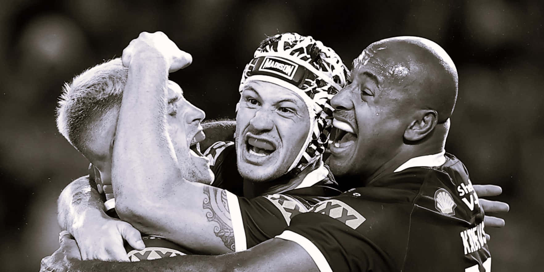 Kalyn Ponga, black and white, rugby players, HD Desktop Wallpaper