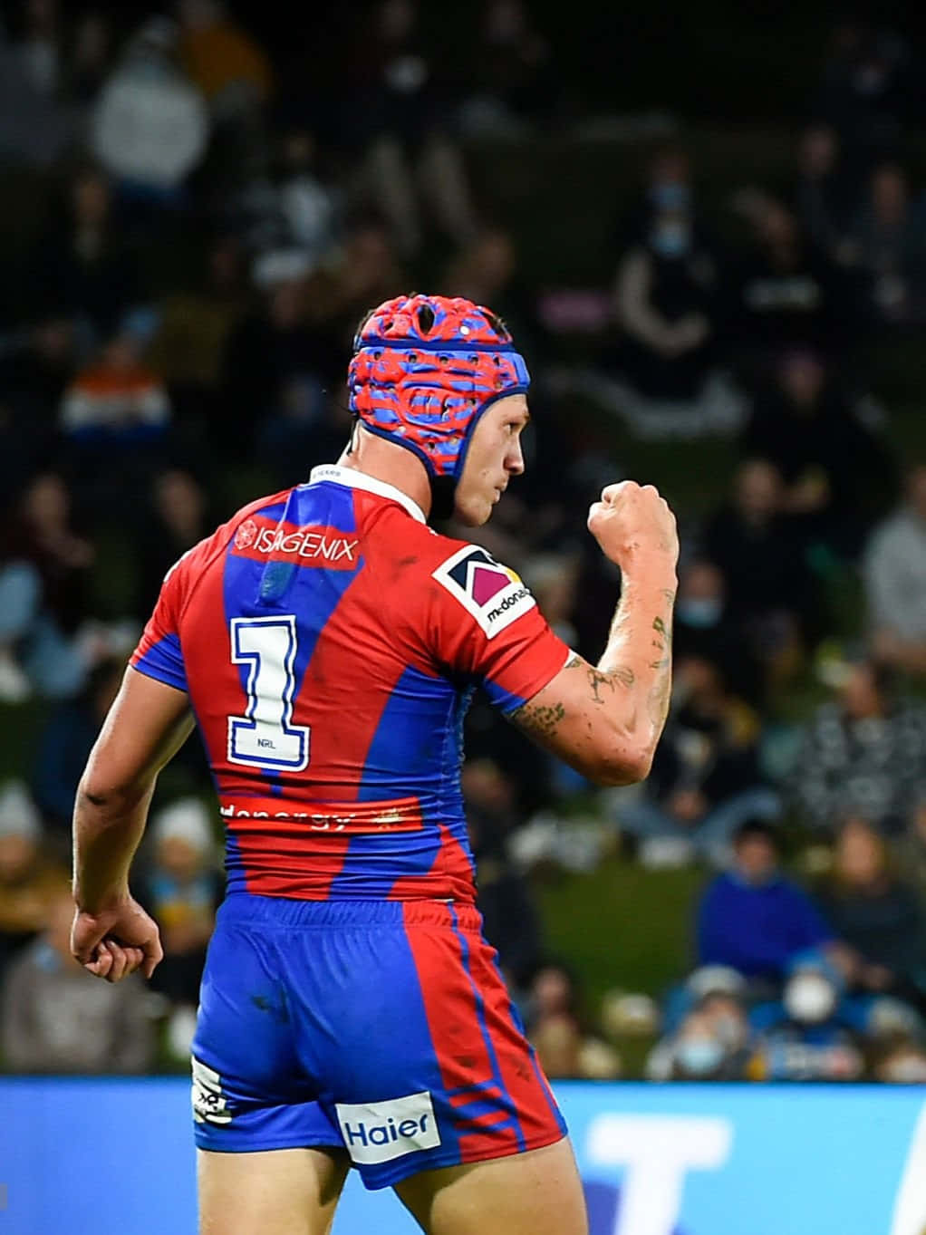 Kalyn Ponga, red blue jersey, number one, HD Phone Wallpaper