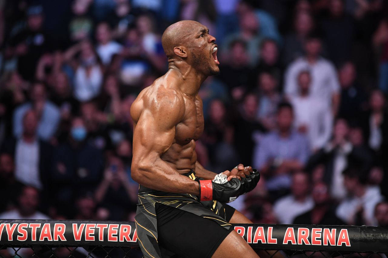 Kamaru Usman, octagon, crowd, HD Desktop Wallpaper