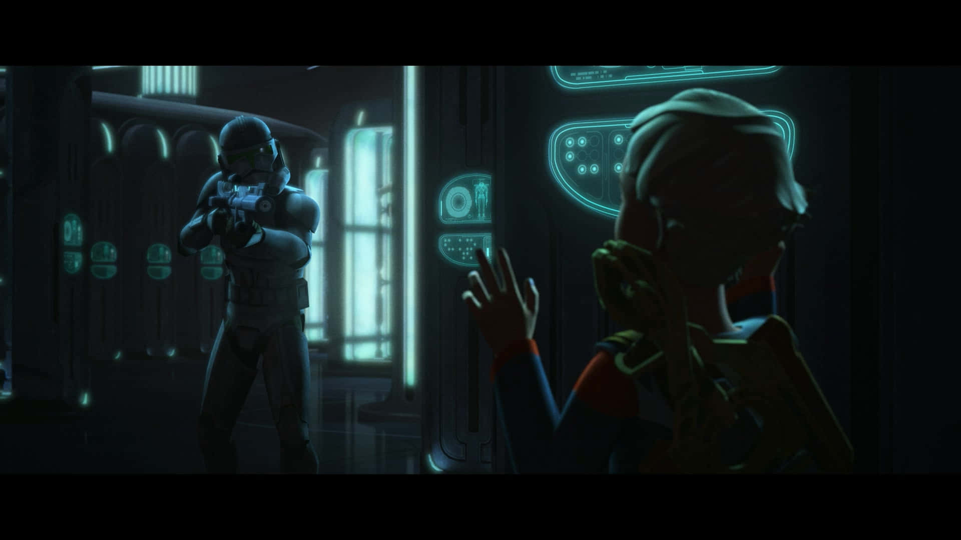Kamino, stormtrooper, blaster, Full HD Desktop Wallpaper