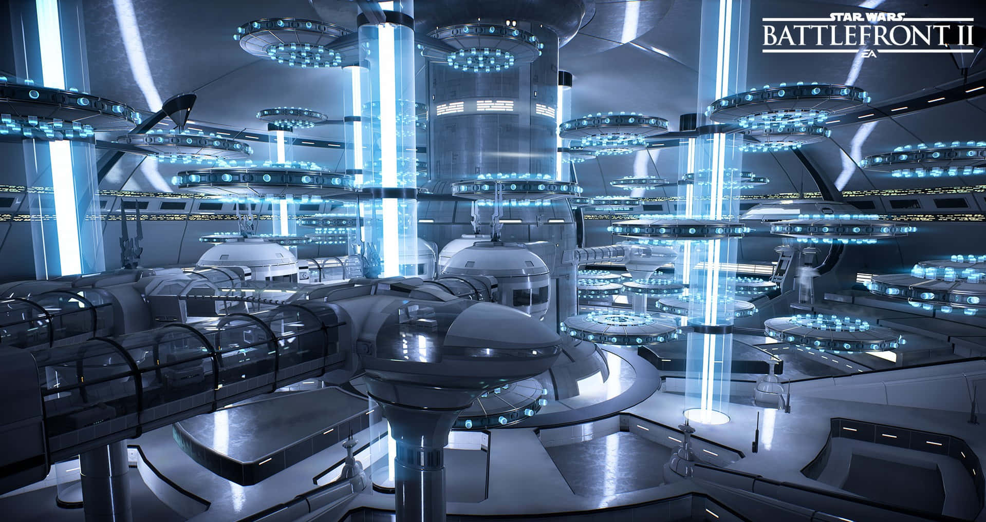 Kamino, night, glowing blue lights, HD Desktop Wallpaper
