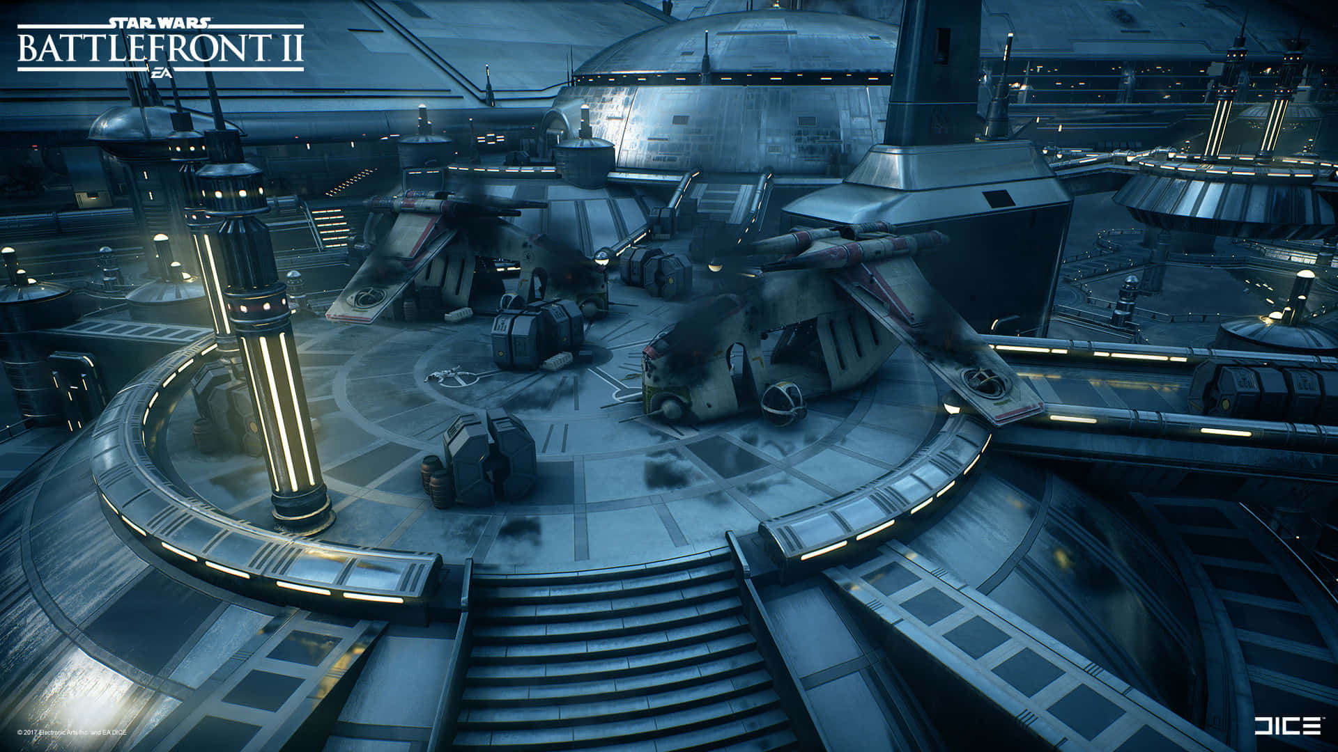Kamino, dusk, futuristic spaceport, Full HD Desktop Wallpaper
