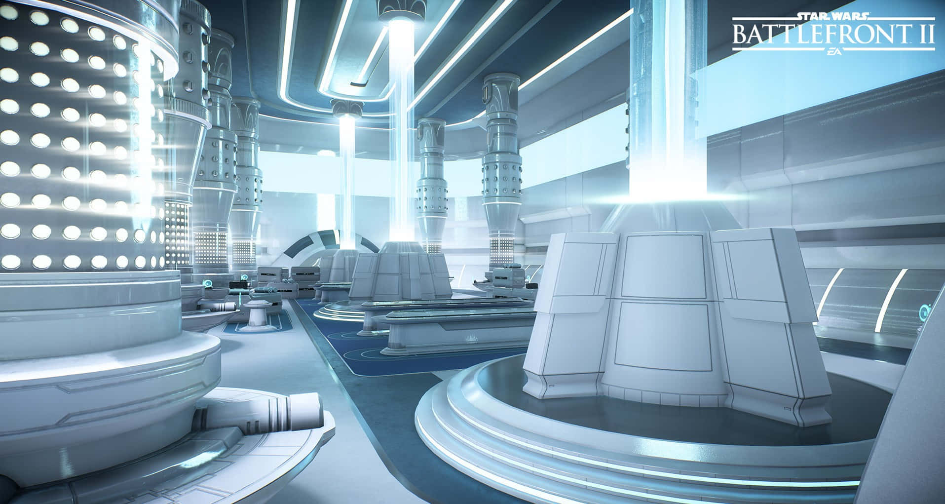 Kamino, 1915 x 1021, futuristic white and blue sci-fi control room, HD Desktop Wallpaper