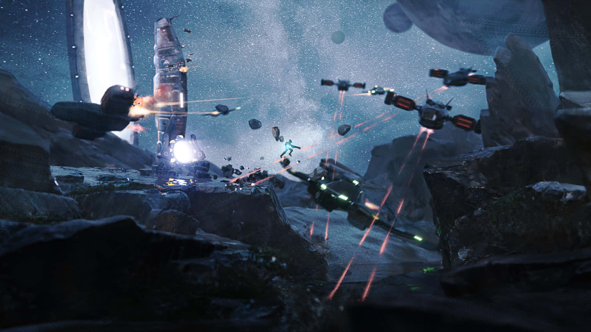 Kamino, futuristic structures, ocean view, Full HD Desktop Wallpaper