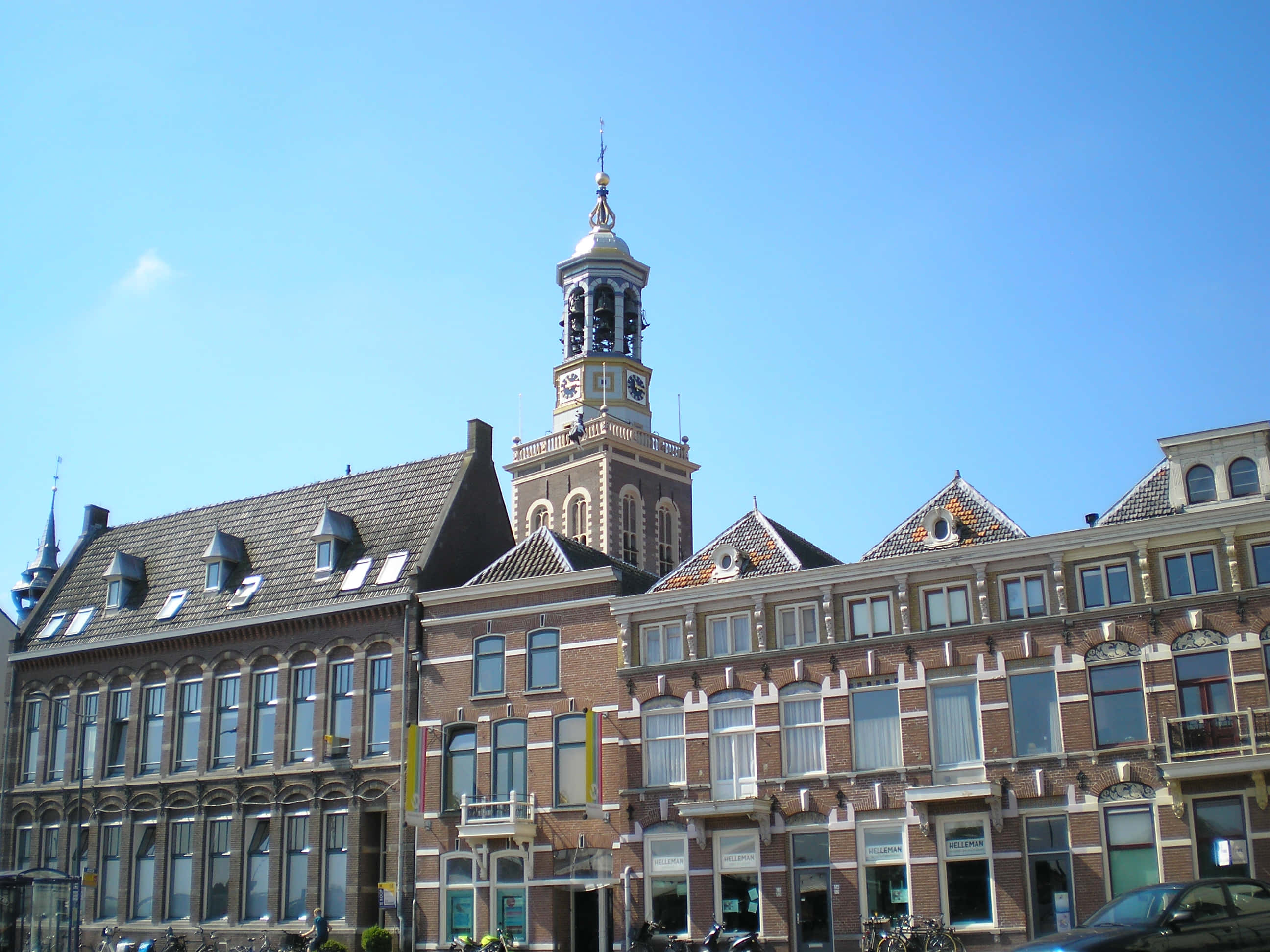Kampen, historical Dutch architecture, town square, 2K Desktop Wallpaper