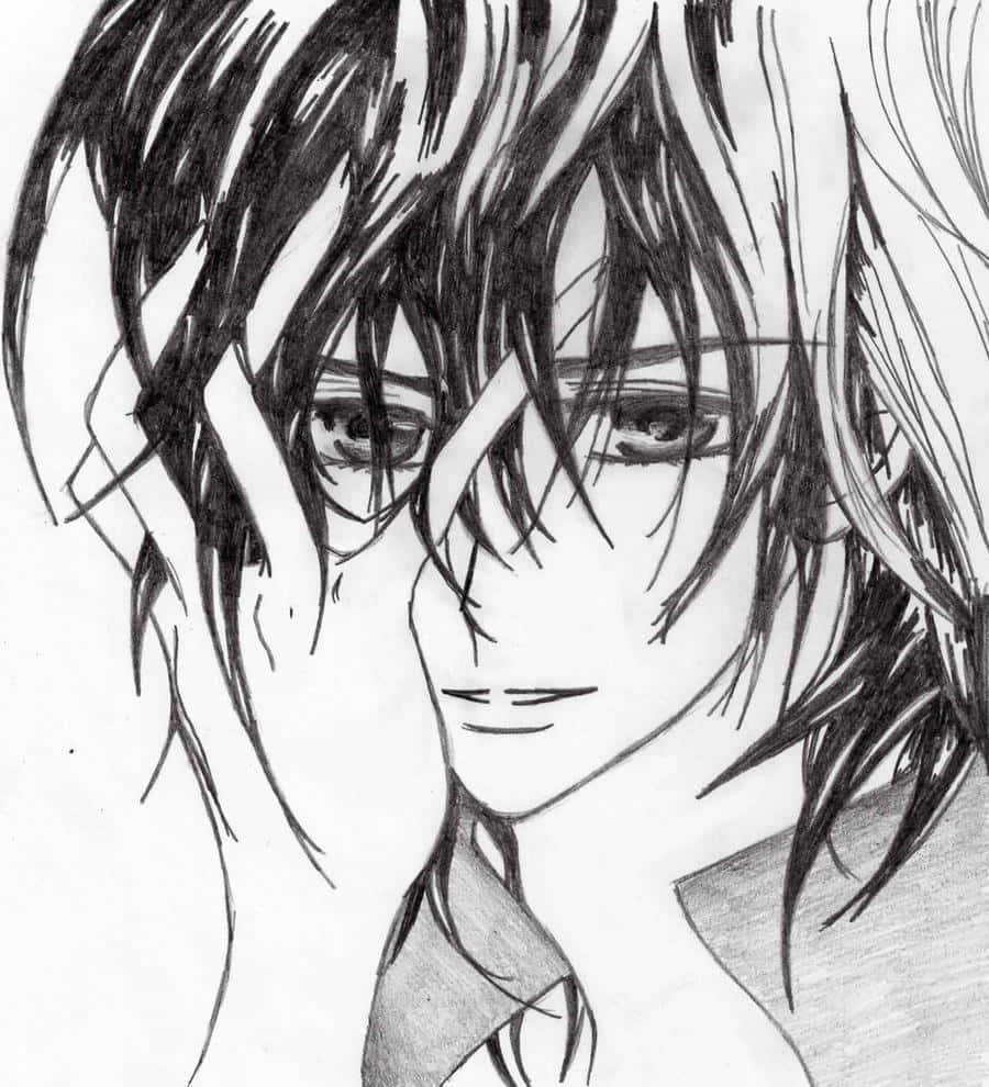 Kaname Kuran, pureblood vampire prince, anime-style, SD Phone Wallpaper