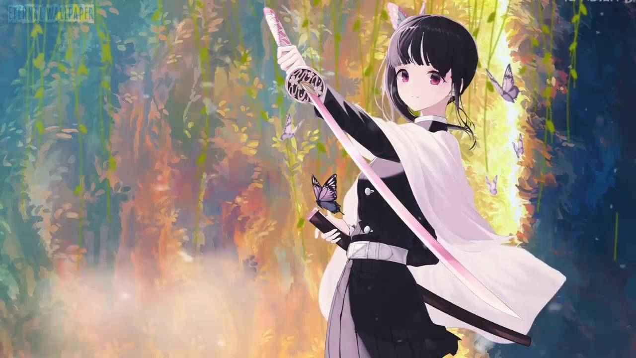 Kanao Tsuyuri, black hair, cat ears, HD Desktop Wallpaper