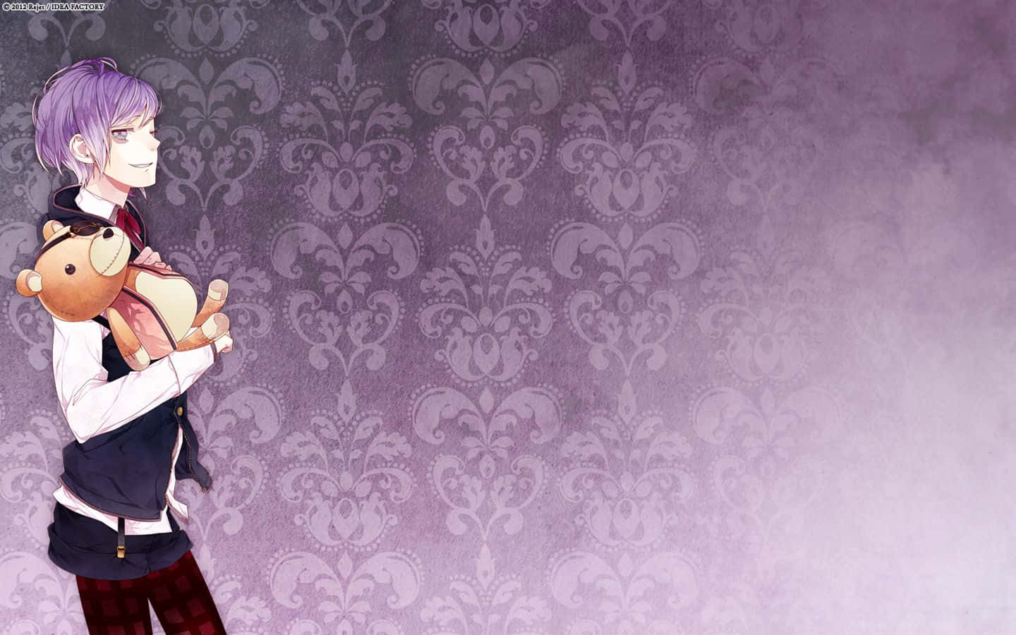 Kanato Sakamaki, purple-haired, school uniform, HD Desktop Wallpaper
