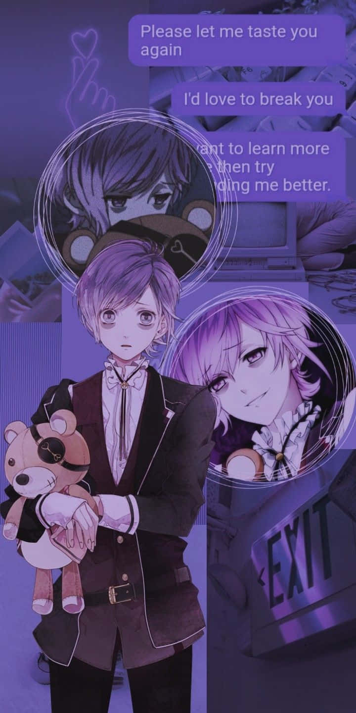 Kanato Sakamaki, purple aura, suit, HD Phone Wallpaper