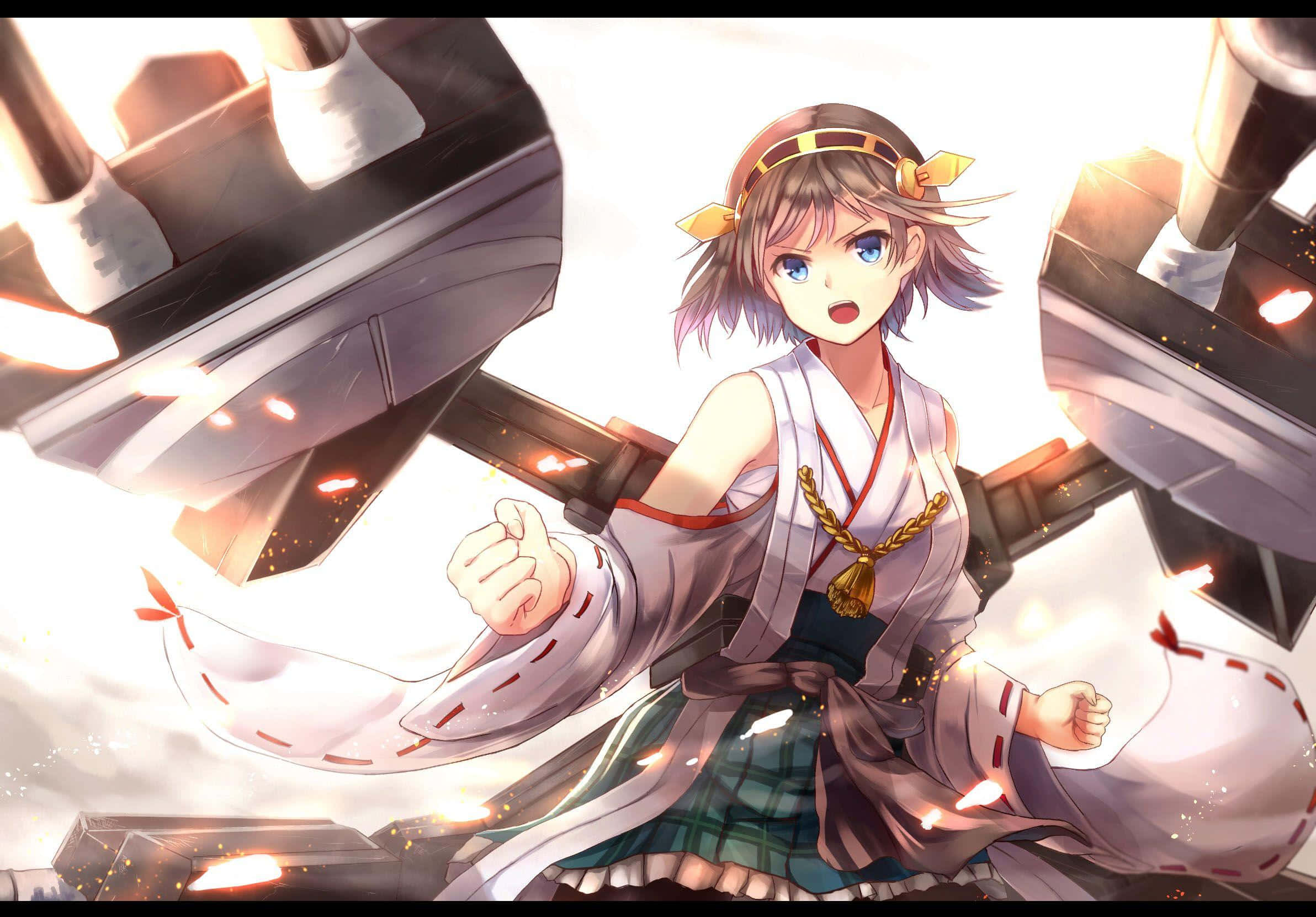 Kancolle, anime girl, traditional attire, Full HD Desktop Wallpaper