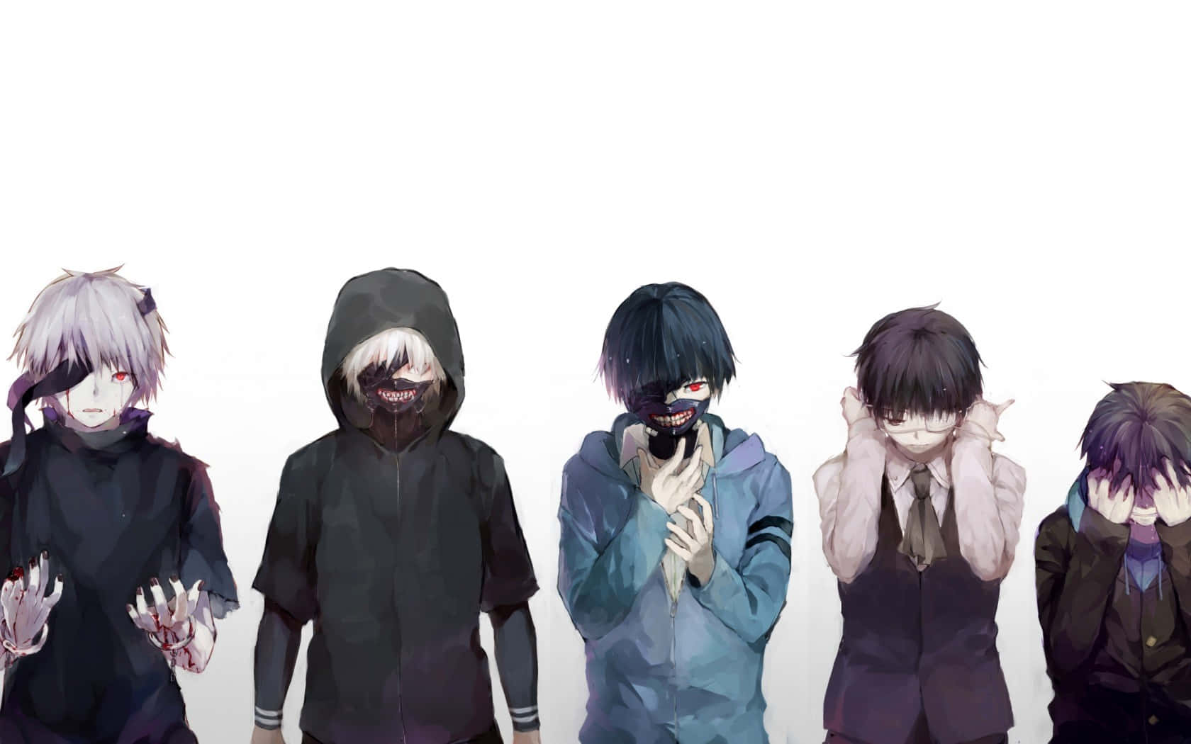 Timeline Kaneki PFP, anime characters, dark themes, HD Desktop Wallpaper