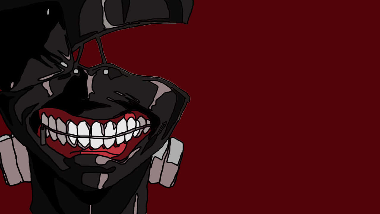 Kaneki's Mask, anime character, wide grin, HD Desktop Wallpaper