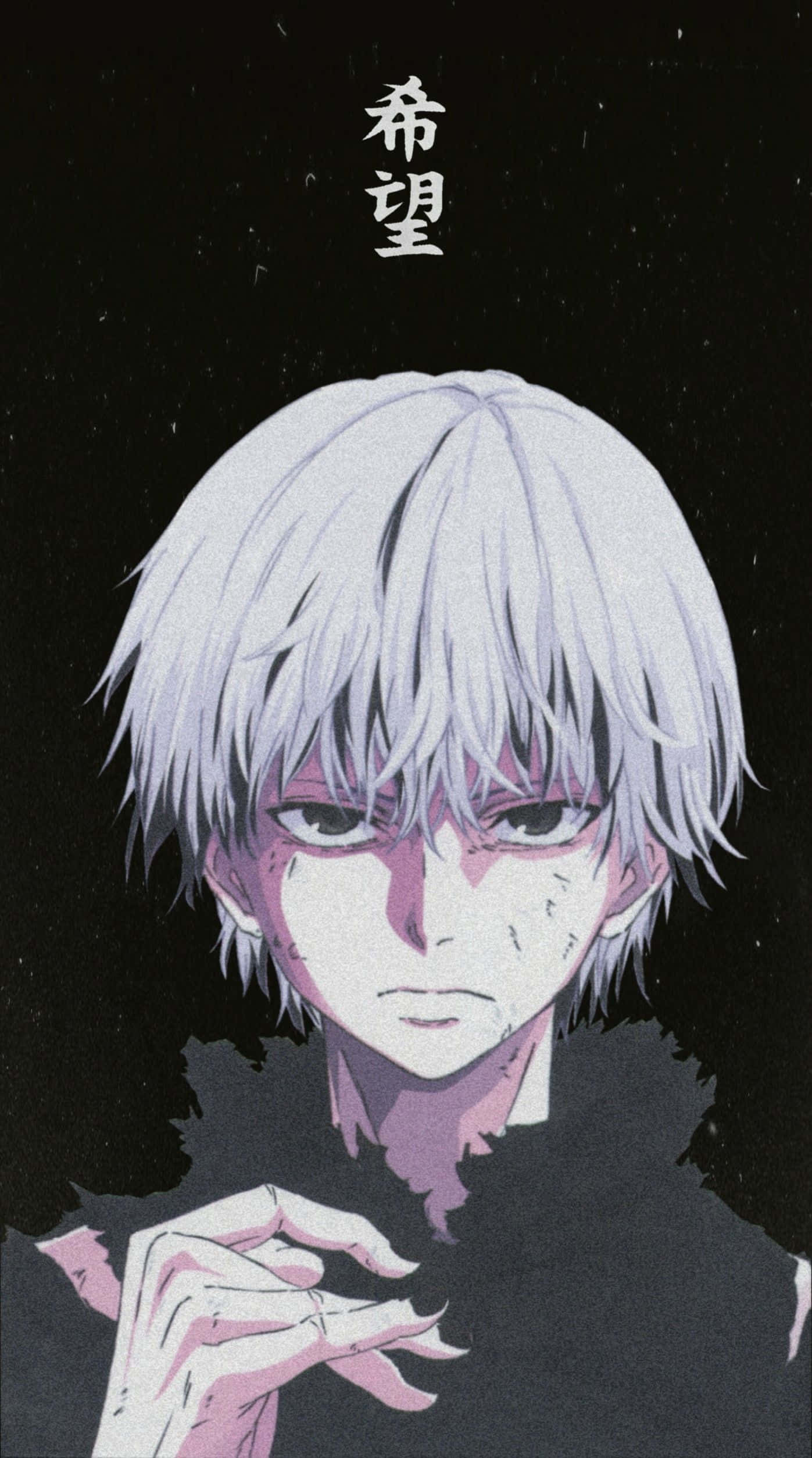 Kaneki, white hair, purple accents, Full HD Phone Wallpaper
