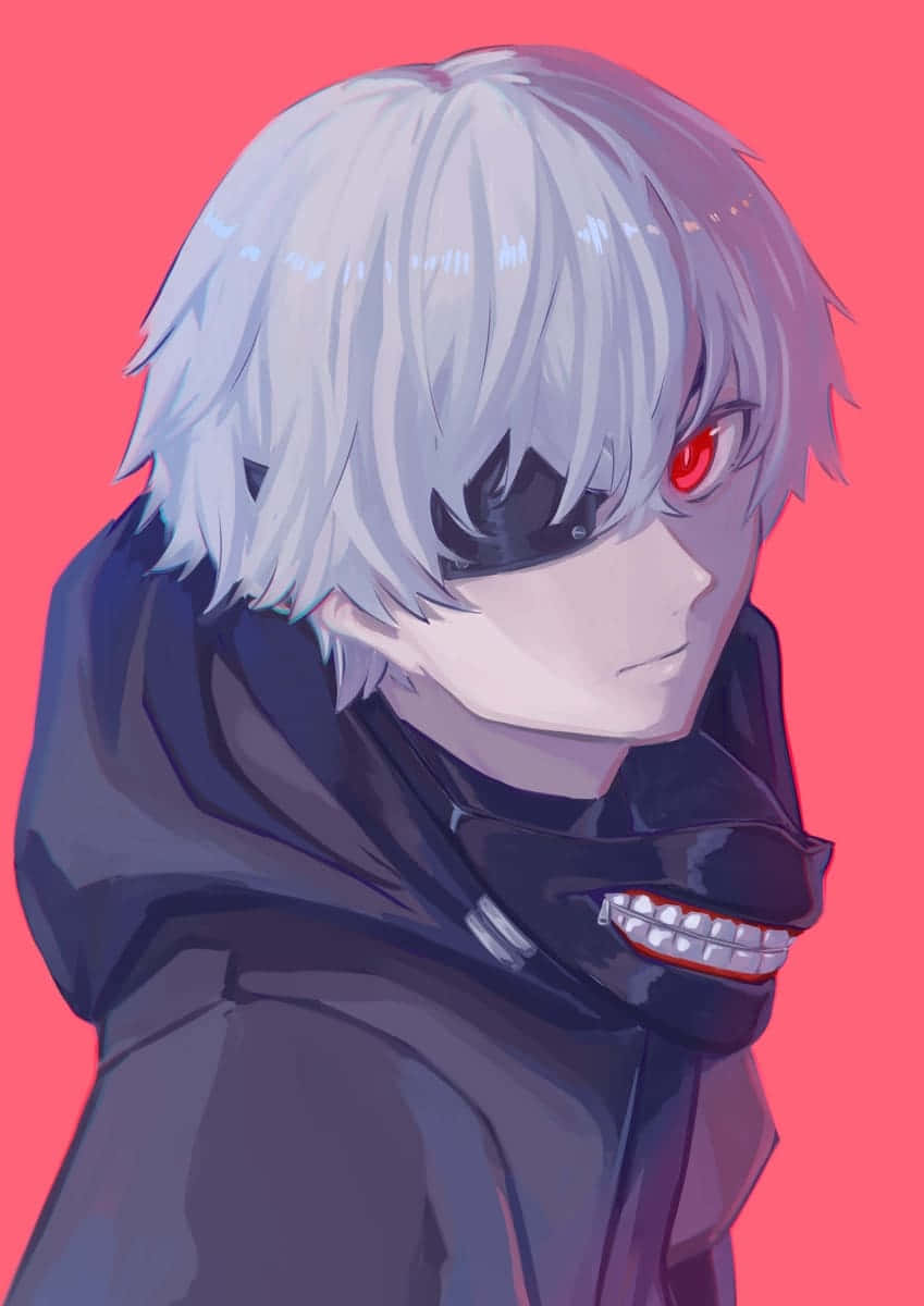 Kaneki, silver hair, red eye, SD Phone Wallpaper