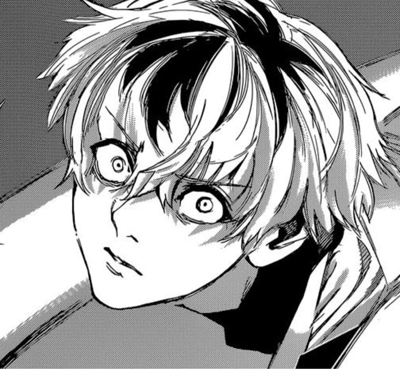 Kaneki, black and white, wild hair, HD Desktop Wallpaper