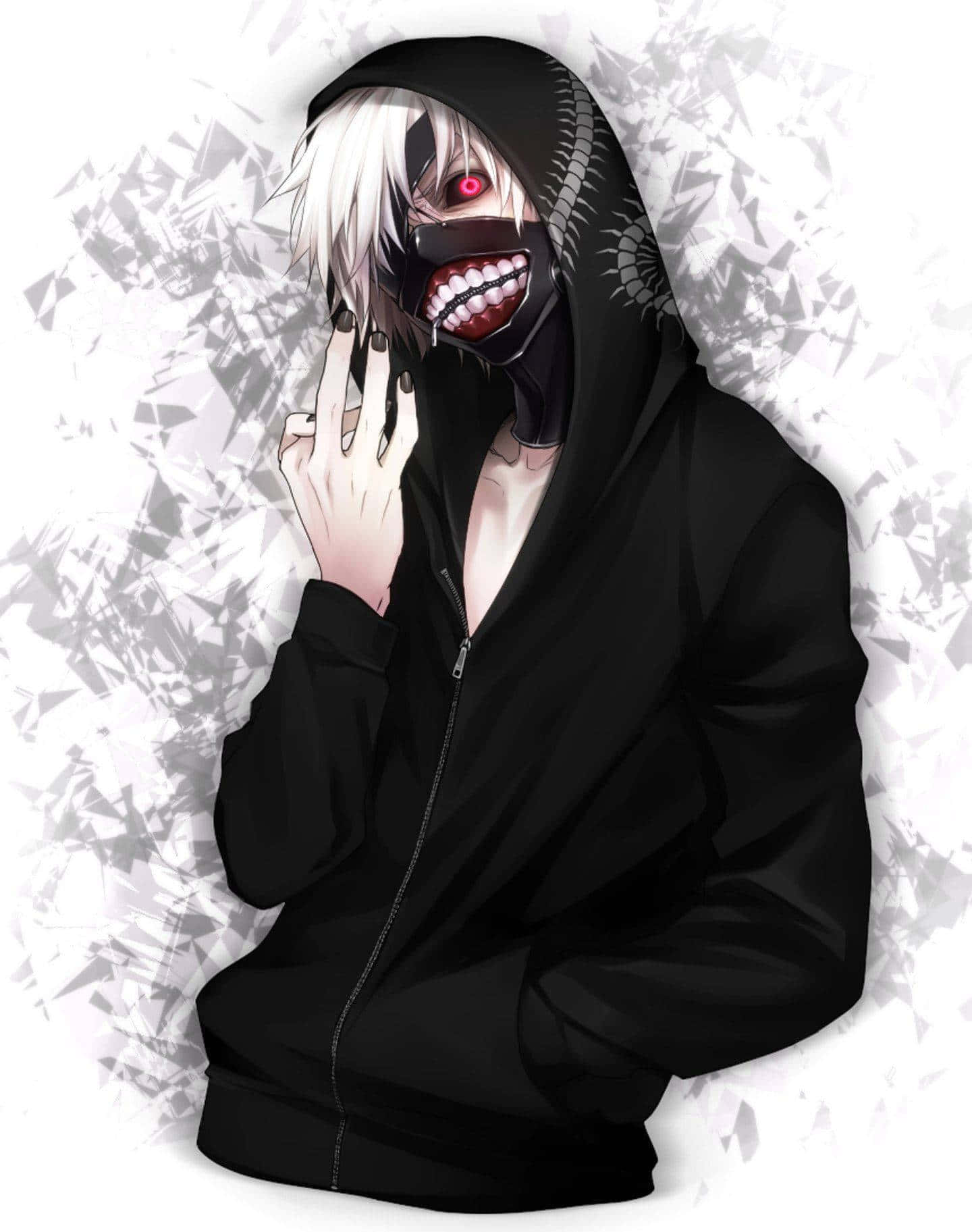 Kaneki, hoodie, black hooded mask, HD Phone Wallpaper