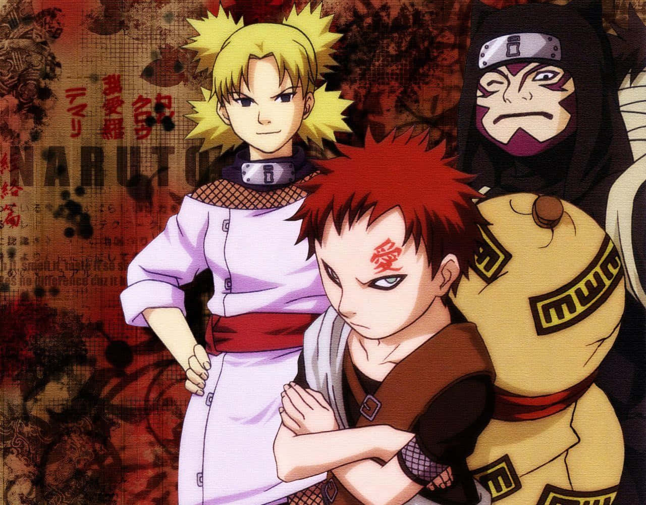Kankuro, Hidden Sand Village, anime ninja characters, HD Desktop Wallpaper