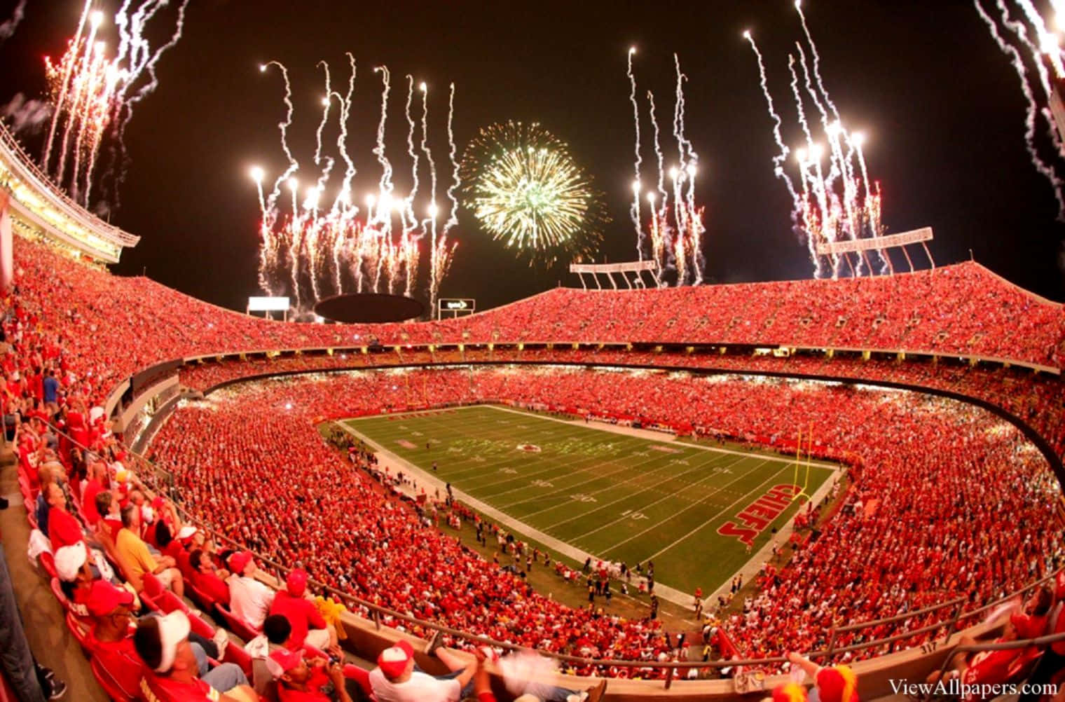 Kansas City Chiefs, 4K, football stadium, HD Desktop Wallpaper