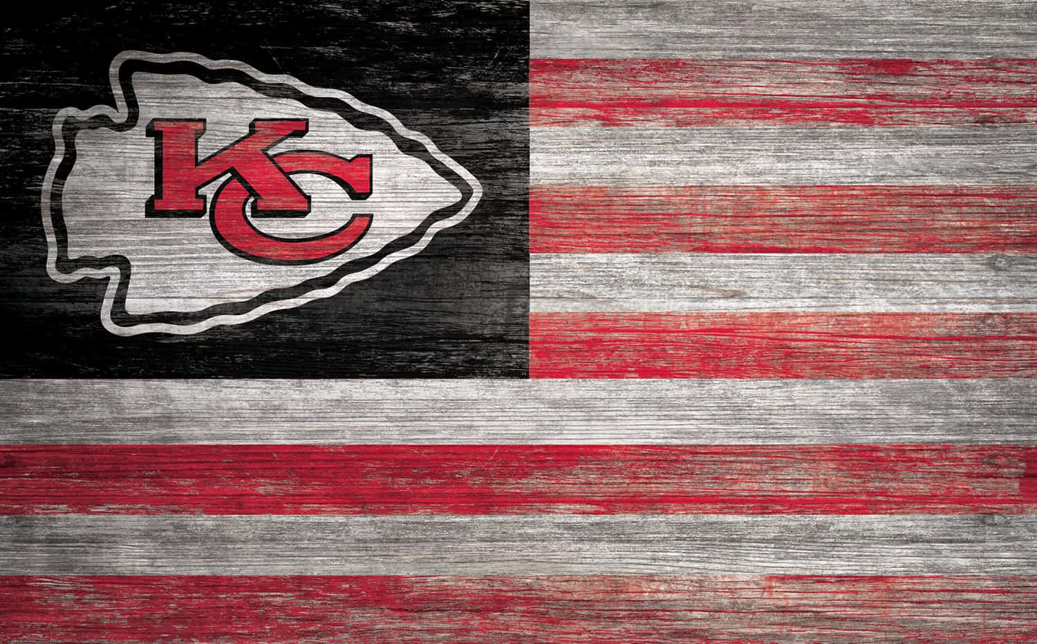 Kansas City Chiefs, American flag, Kansas City Chiefs logo, HD Desktop Wallpaper