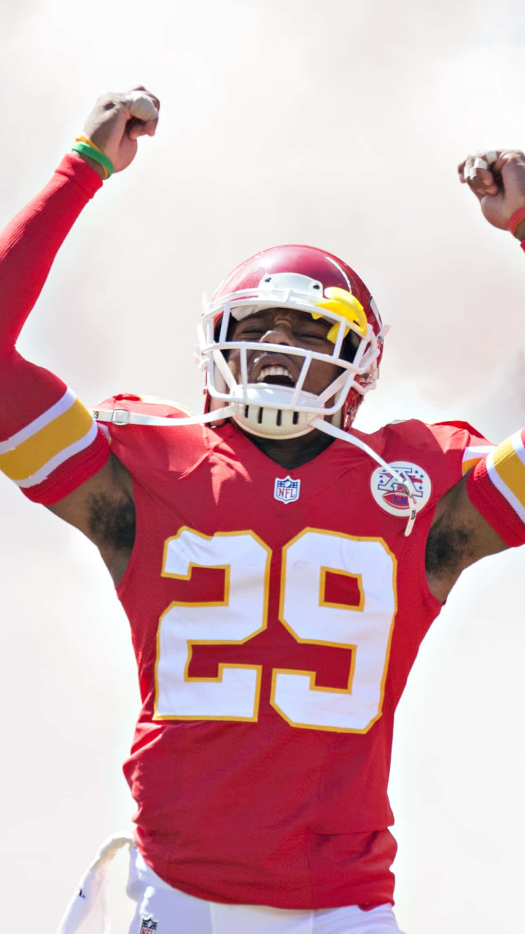Kansas City Chiefs, red jersey, number 29, Full HD Phone Wallpaper