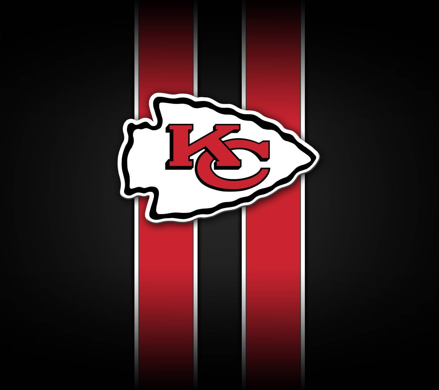Kansas City Chiefs, white red and black, vertical stripes, HD Desktop Wallpaper
