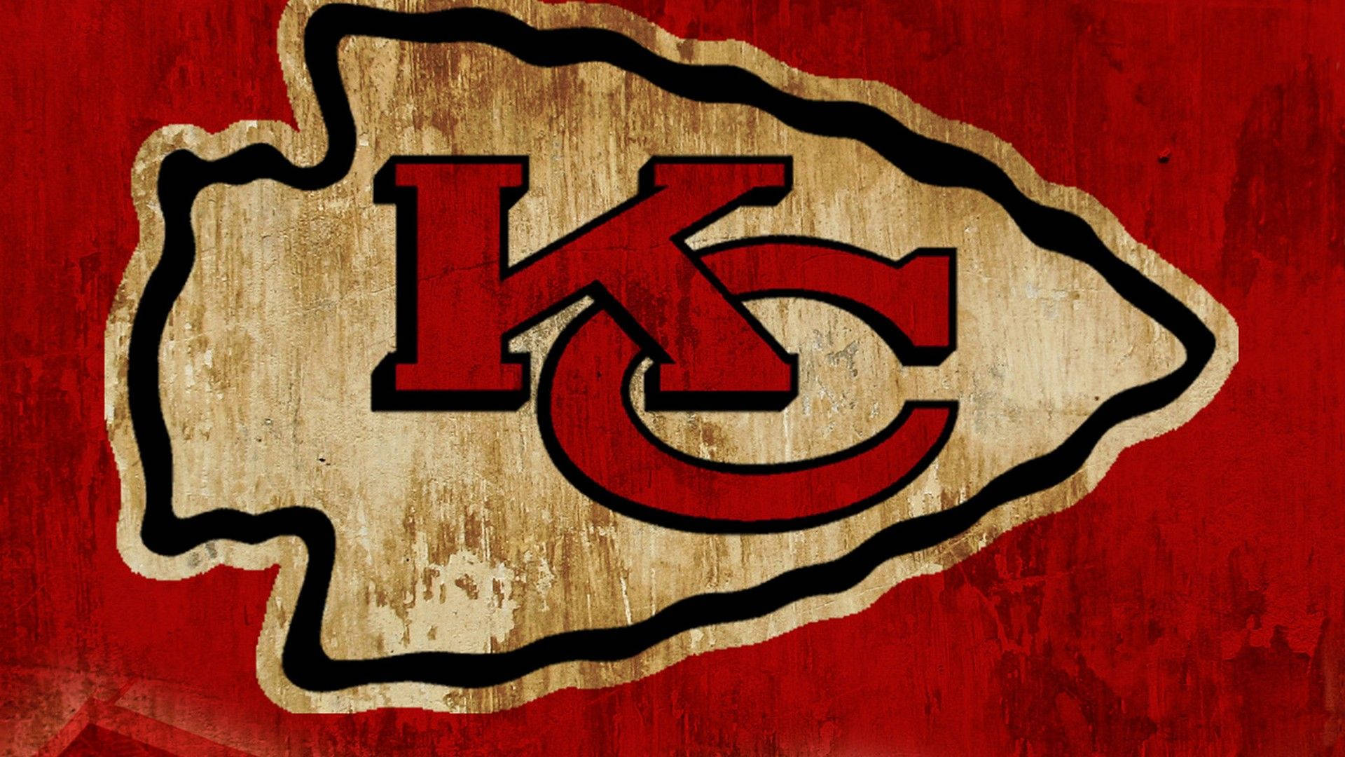 Kansas City Chiefs, red, beige, Full HD Desktop Wallpaper