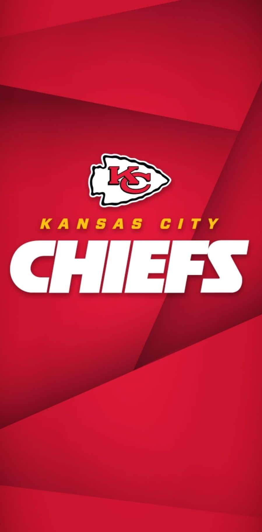 Kansas City Chiefs, red background, white, HD Phone Wallpaper