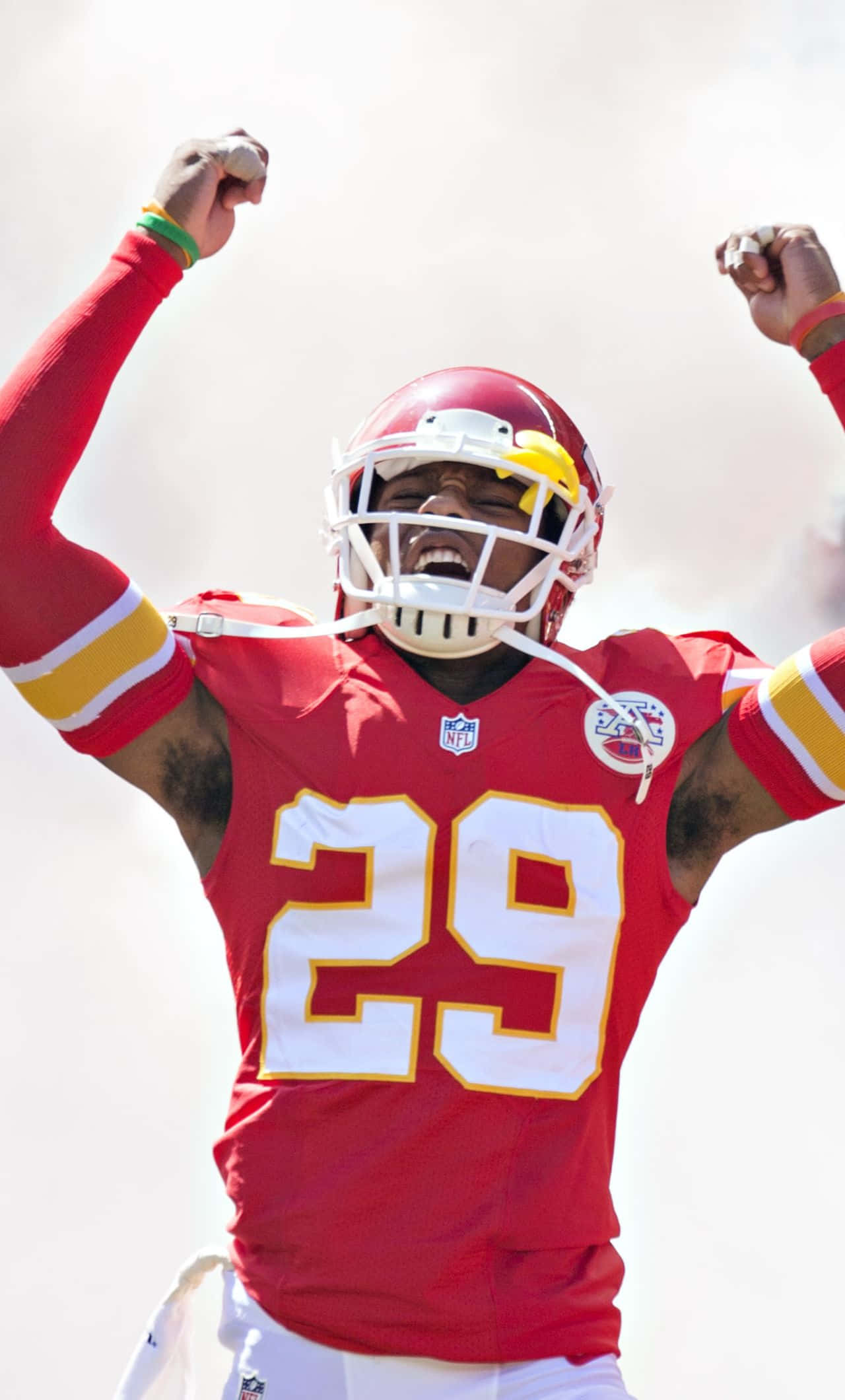Kansas City Chiefs, red jersey, number 29, Full HD Phone Wallpaper